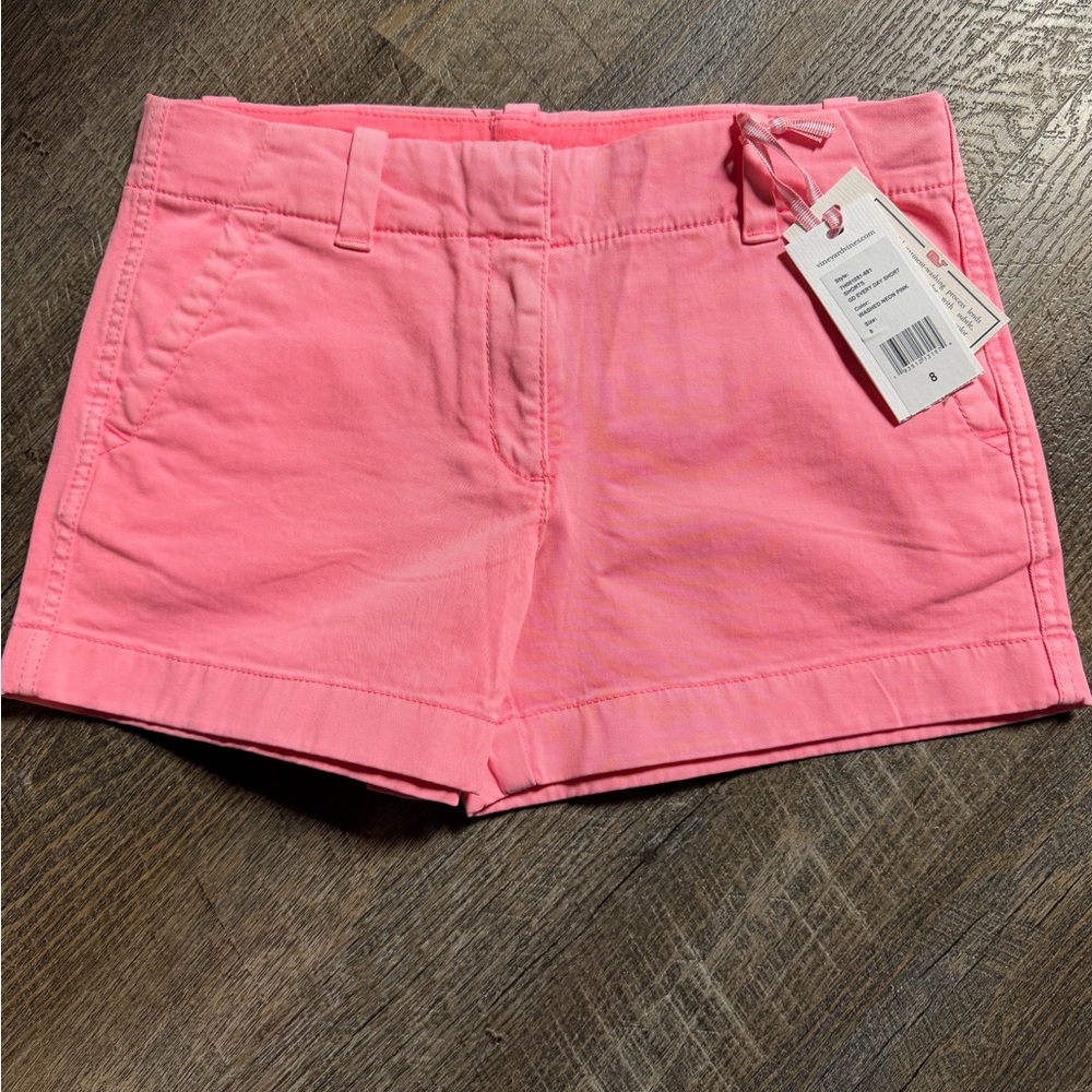Vineyard Vines Girls Pink Shorts – Size 8